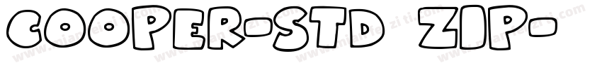 cooper-std zip字体转换